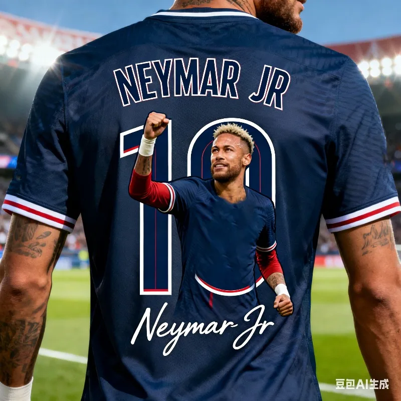 26 Hot Selling Neymar Special Edition Football Jersey for Men and Women, Summer Breathable Outdoor Sports T-shirt for Adults