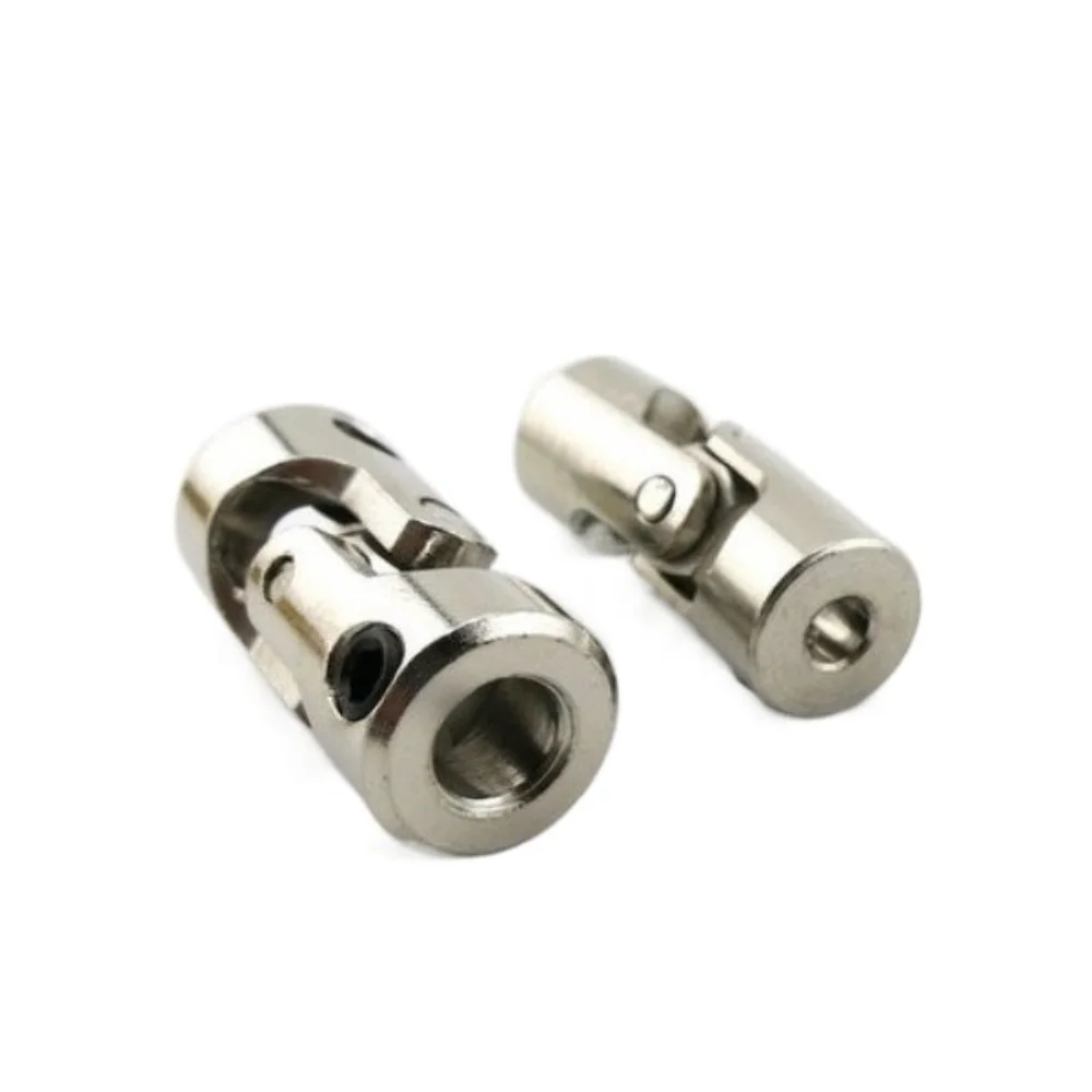 Connecteur de moteur universel argenté, joint de cardan en métal, joint de couplage multiple, cardan pour bateau de voiture RC, 2.3mm, 3mm, 4mm, 5mm, 6mm, 8mm, 10mm, 12mm