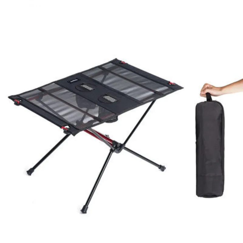 厚みのあるアルミニウム製屋外折りたたみテーブル多機能接続可能なポータブルキャンプbbqデスク旅行屋台レジャー用