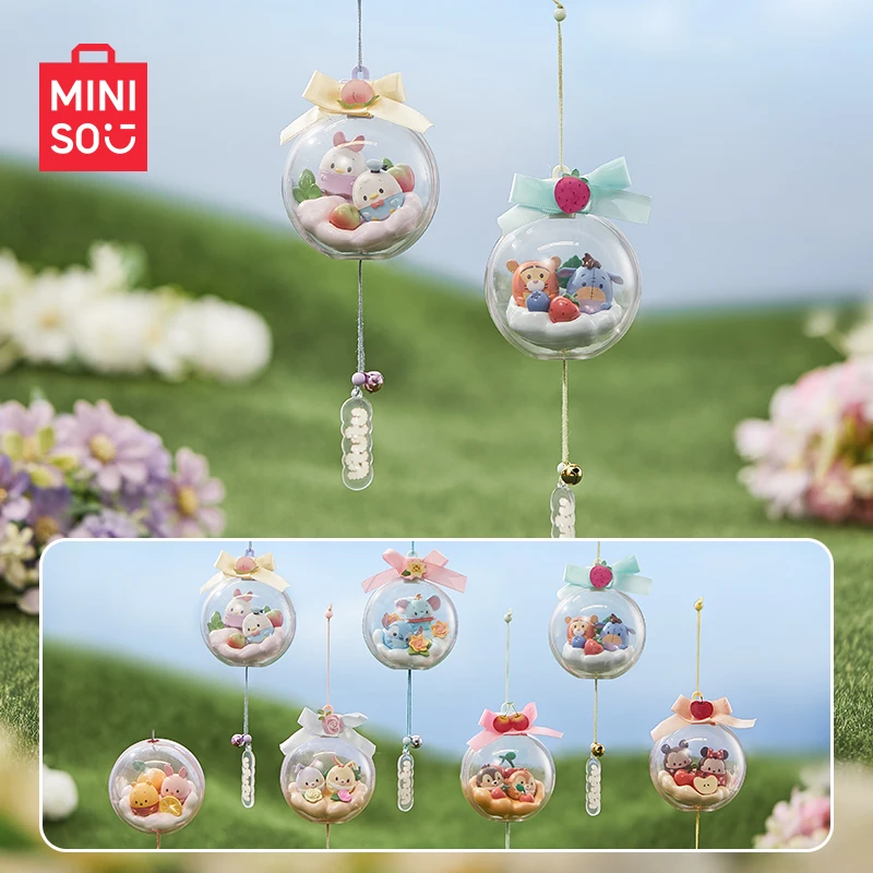 

MINISO Blind Box Disney Ufufy Has Flower Series Wind Chimes Birthday Gift Children's Toy Kawaii Model Pendent Car Decoration