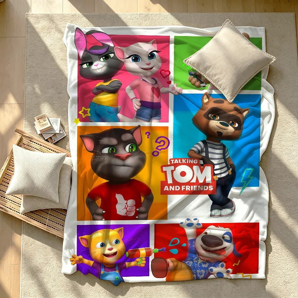 Game T-Talking T-Tom And F-Friends Blanket Soft Warm And Thick Perfect For Bedroom Living Room Bed Sofa Camping Picnic Office