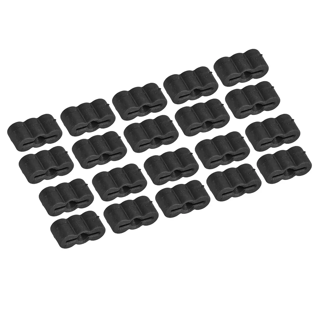 20Pcs Rubber End Stopper Bumper Black Fit for Full Extension Drawer Slide image 3