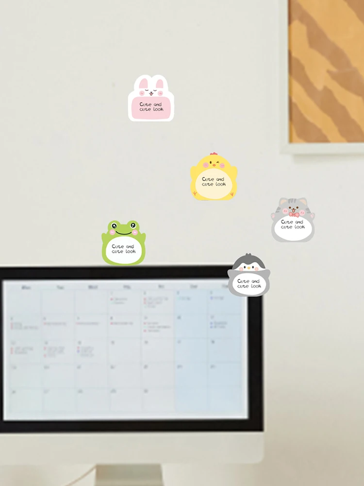 ملاحظات ذاتية اللصق برسوم كرتونية ، وسادات حيوانات لطيفة ، وزملاء غرف محبي الحيوانات الأليفة هدايا قرطاسية ، المنزل والمكتب والمدرسة ، 8 علب لاصقة ، ملاءات