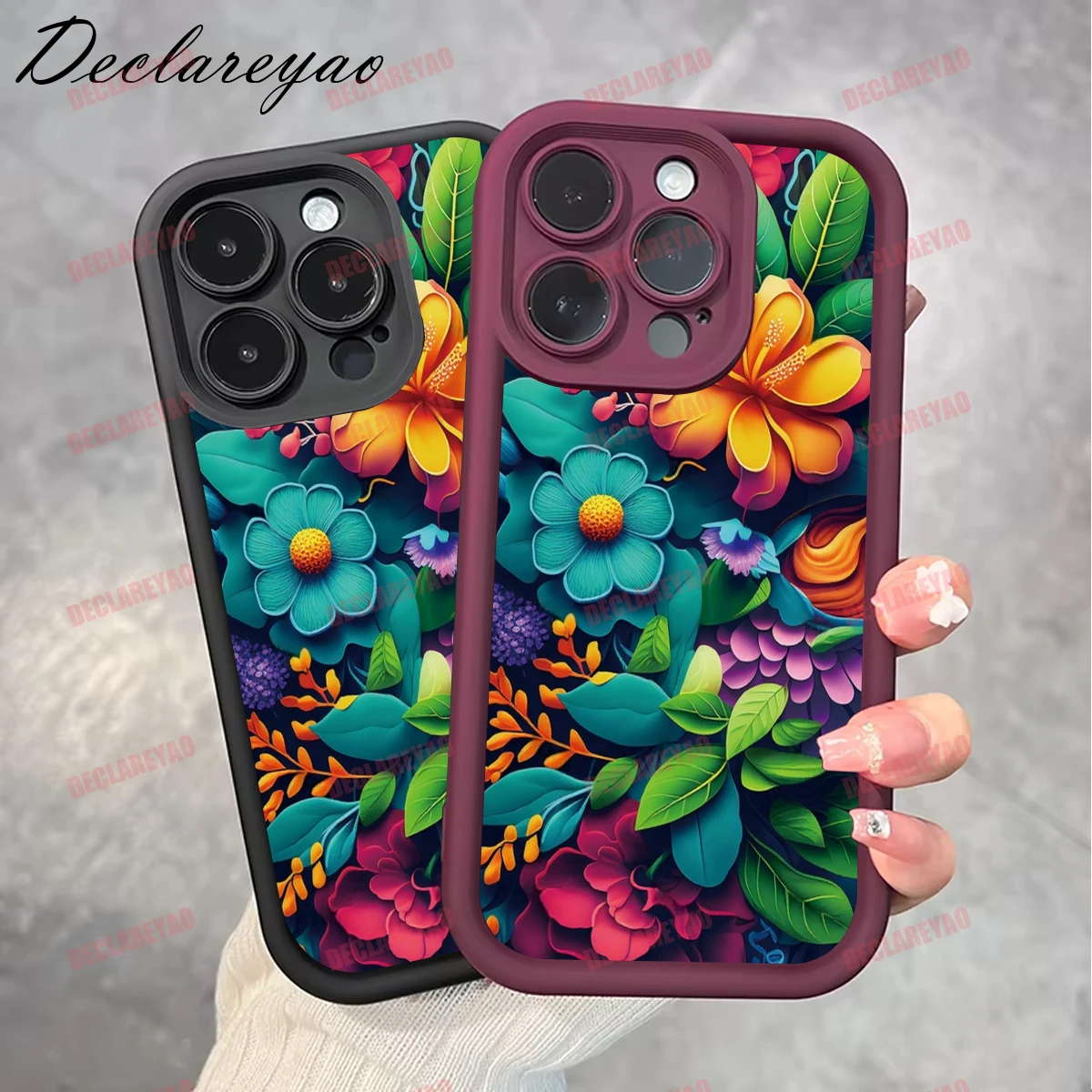 DECLAREYAO ماتي بولي يوريثان لينة خفيفة سليم حالات ل Realme C63 N63 C65 C75 C61 Q5 V25 Narzo 7 60 5 C71 13 14 9 يغطي حالة للصدمات