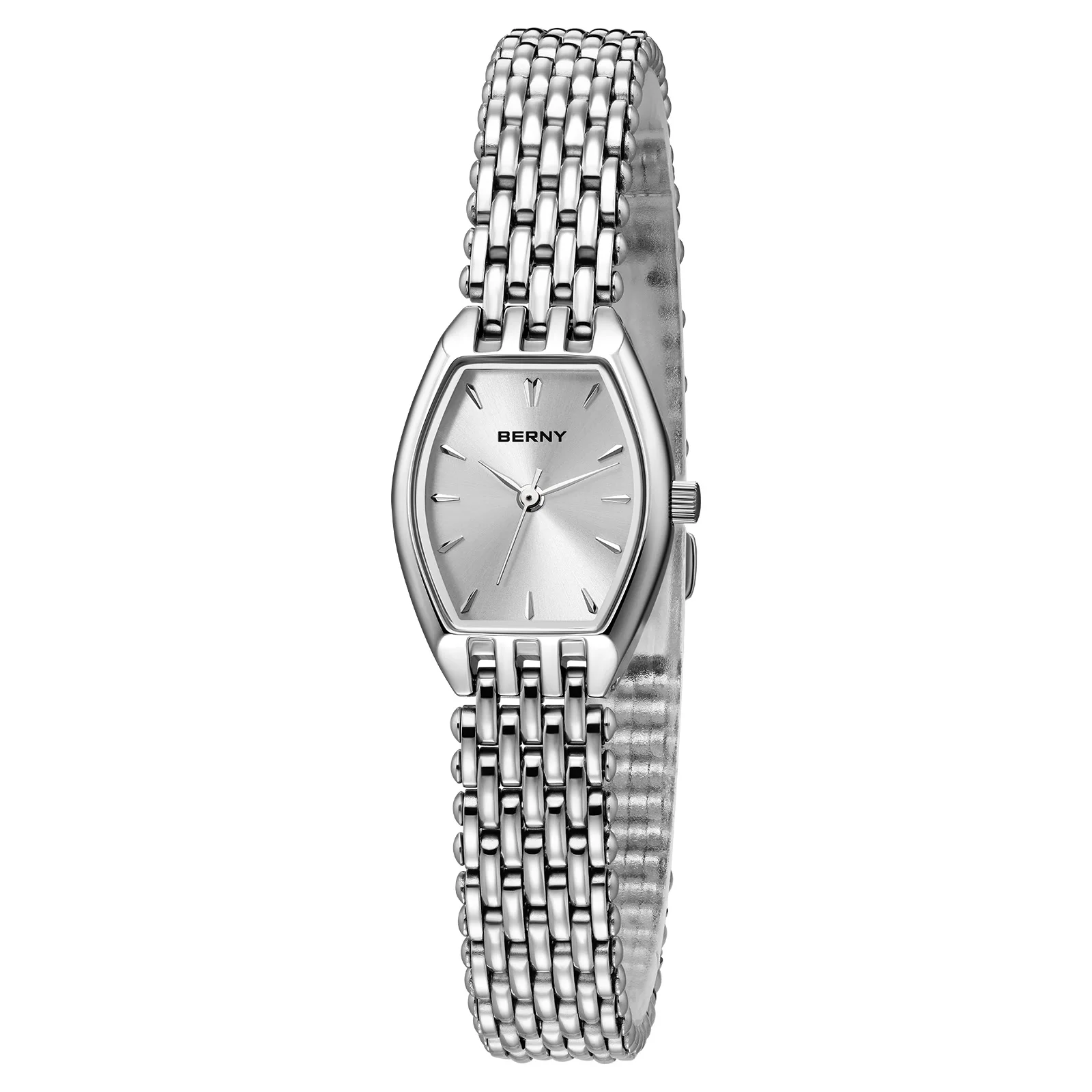 BERNY Watches for Women Slim Elegant Ladies Quartz Watch Casual Stainless Steel Fashion Lightweight Dress Wristwatch