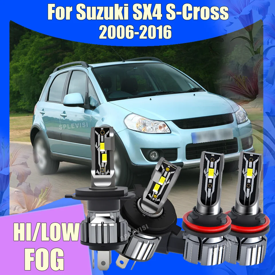 

6000K Headlight Foglight Dark Zone Elimination For Suzuki SX4 S-Cross 2006 2007 2008 2009 2010 2011 2012 2013 2014 2015 2016