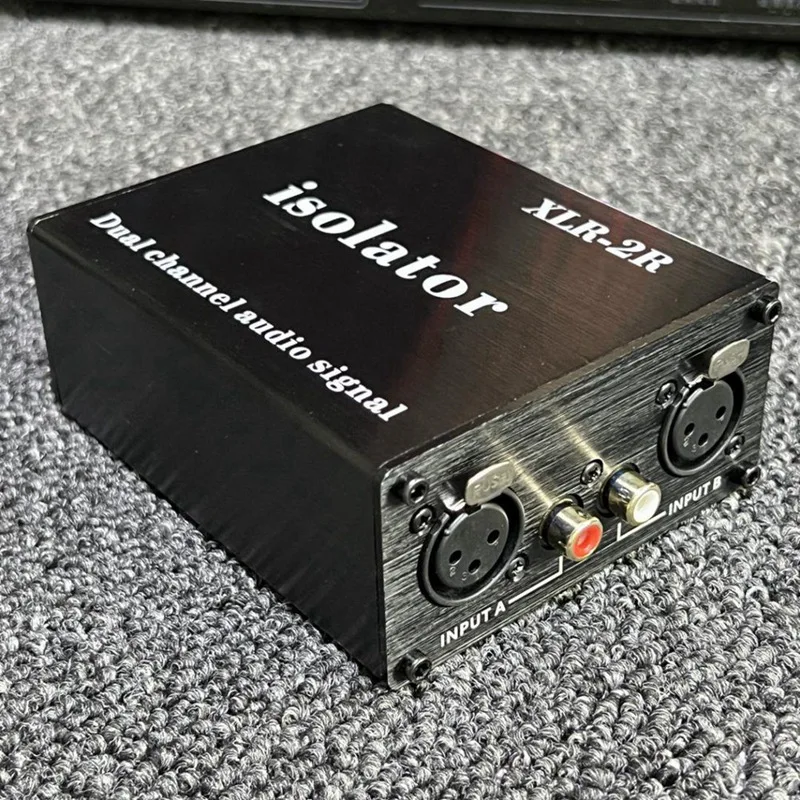 XLR RCA Noise Reduction Isolator Anti-Interference Transformer Isolator To Eliminate Common Ground Current Sound