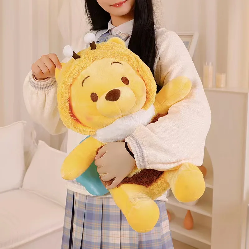 Peluche Disney Winnie l'ourson, ours au beurre, jouet doux, équation rembourrée, meilleur cadeau d'anniversaire pour enfants, filles, jeunes