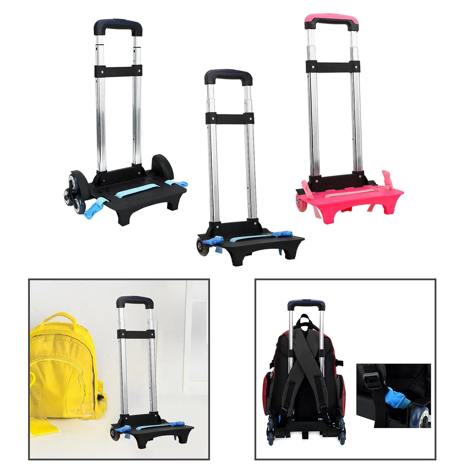 Portable Backpack Trolley with Extendable Handle for Travel And Shopping