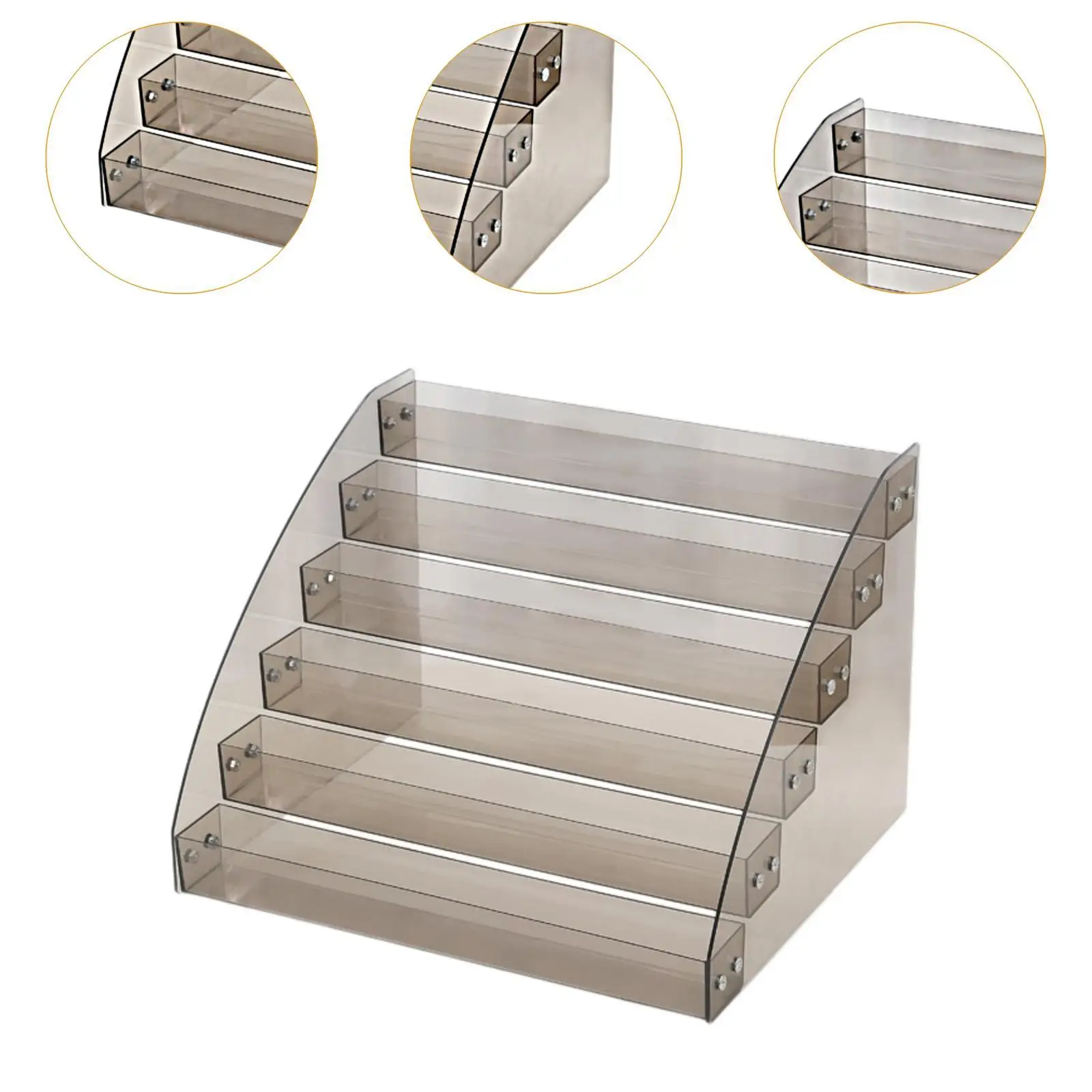 صندوق تخزين مستحضرات التجميل من الأكريليك، حامل المكياج، حامل أحمر الشفاه