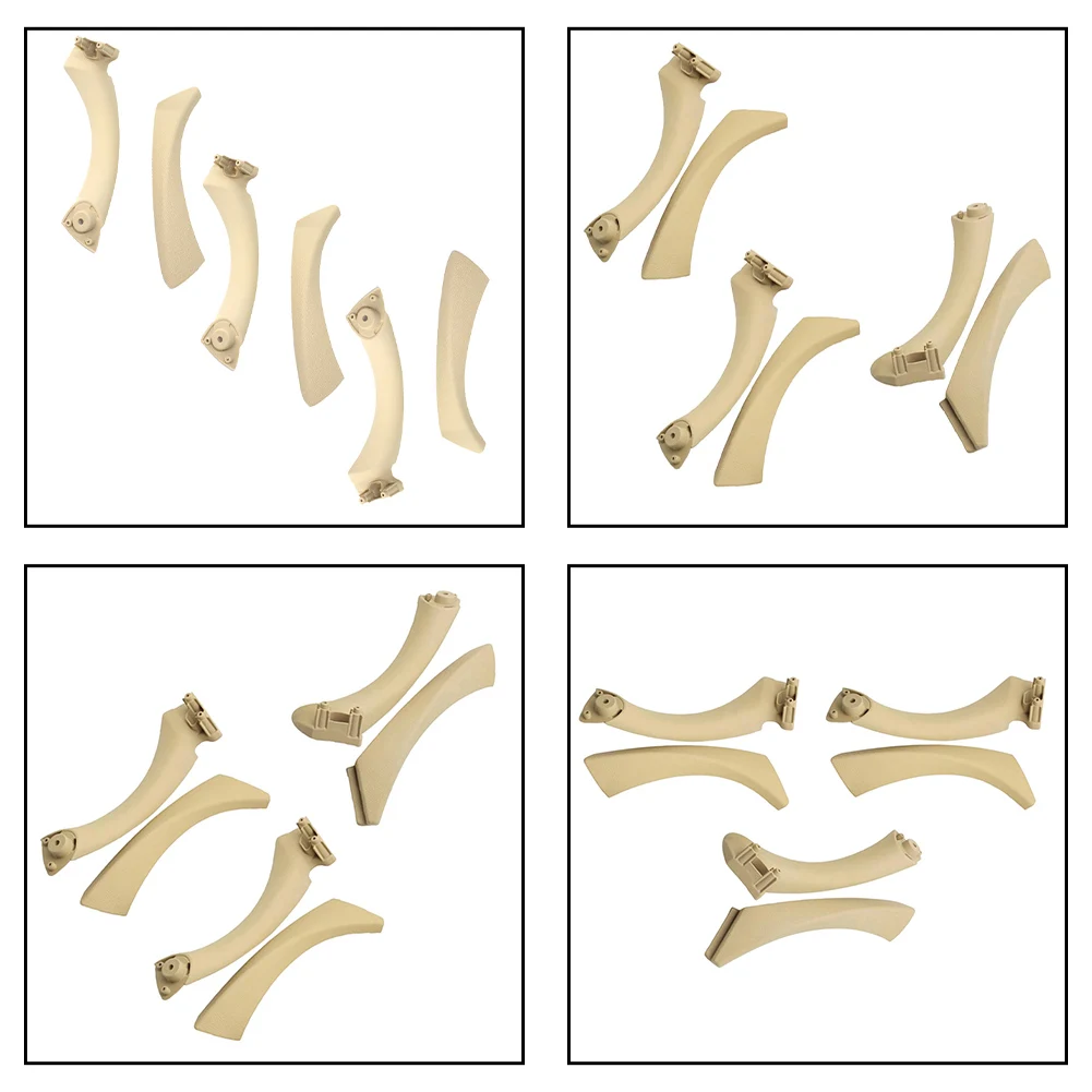 

Beige ABS Door Handle Trim Cover Set 6pcs for BMW 3 Series For E90 E91 E92 316 318 320 325 328i 2004-2012 Interior
