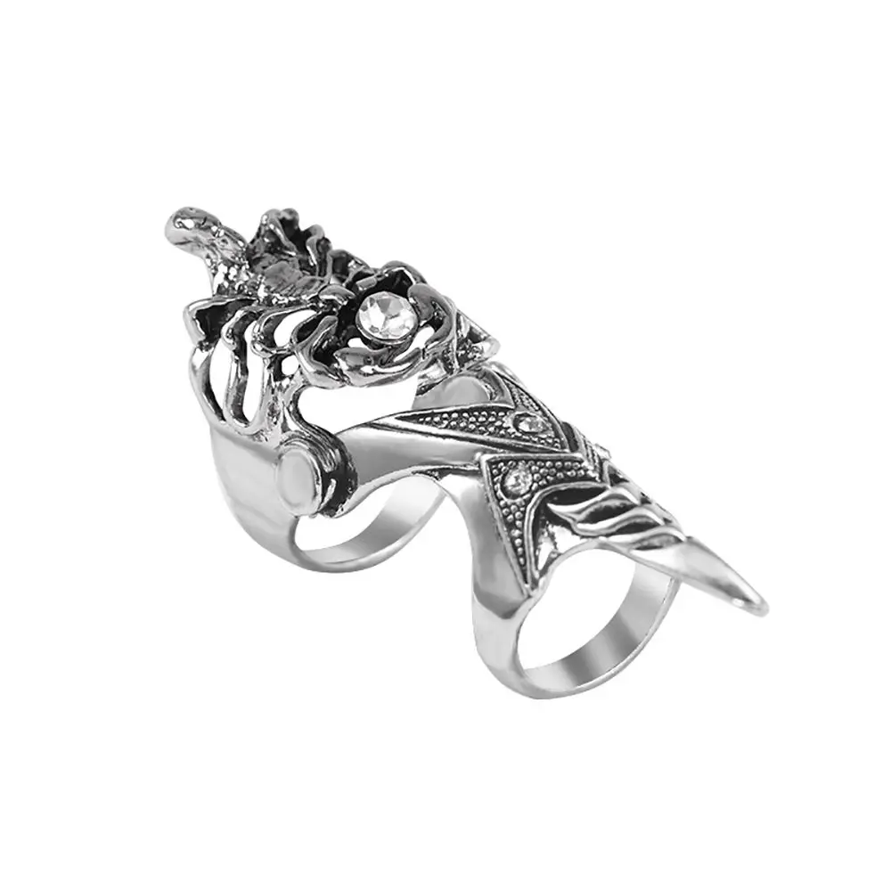 

Hip Hop Simple Adjustable Claw Ring Gothic Male Alloy Skull Dragon Ring Fashion Jewelry Korean Style Ring Knuckle Ring