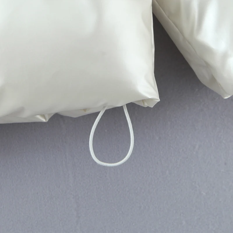 Damenkleidung, gesteppte Baumwolljacke für Damen mit abnehmbarer Kapuze und Reißverschluss, warmer, lässiger Pendlermantel für Herbst und Winter