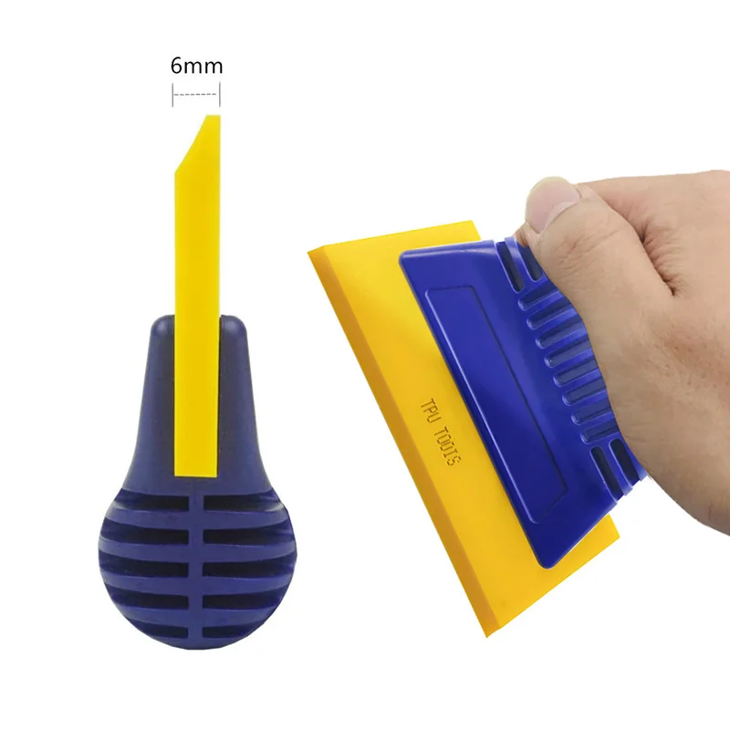 Silicone Scraper for Car Glass Rubber Squeegee Window Tint Tool Glass Water Wiper Mirror Cleaning Water Blade Car Accessories