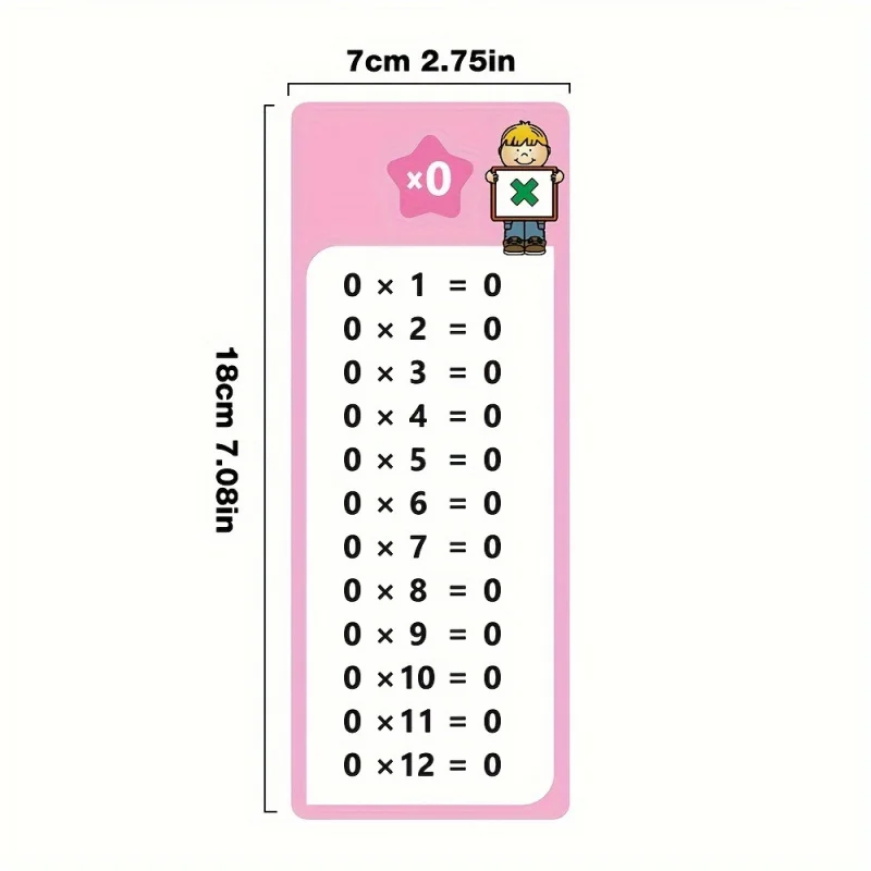 0-12 Multiplication Cards Math Self Assessment Training Tool Teaching Resources for Classroom view 3