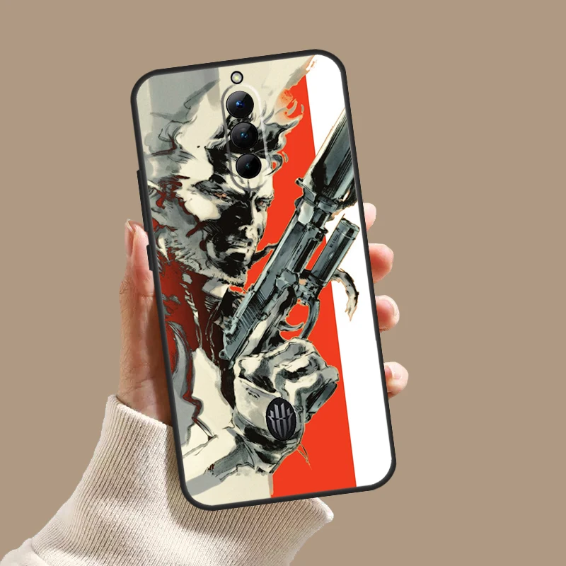 Metal Gear Solid Case para ZTE, Capa Traseira, Núbia Magia Vermelha 9 Pro Plus, RedMagic 8, 7, 6 Pro, 6S, 7S, 8S Pro, 5G, 5S, 6R