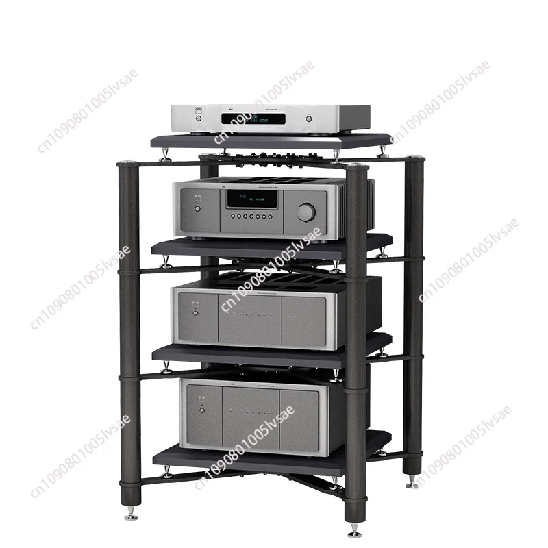 

Стойка для усилителя мощности шкафа, подставка для домашнего кинотеатра KTV, стальная рама HIFI, амортизирующая звуковая стойка для шкафа, усилитель мощности