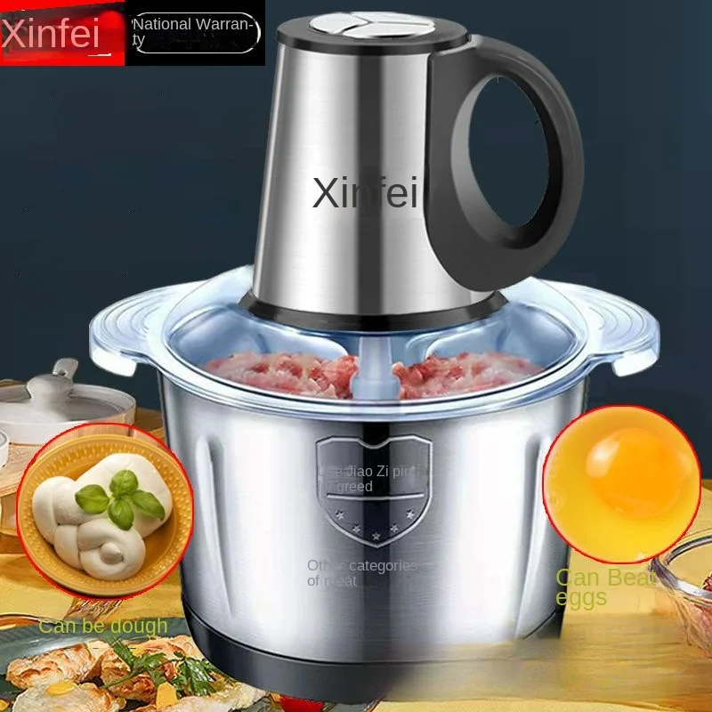 Tritacarne Xinfei 220V, macchina per pasta multifunzionale elettrica completamente automatica, trituratore di verdure e macchina da cucina