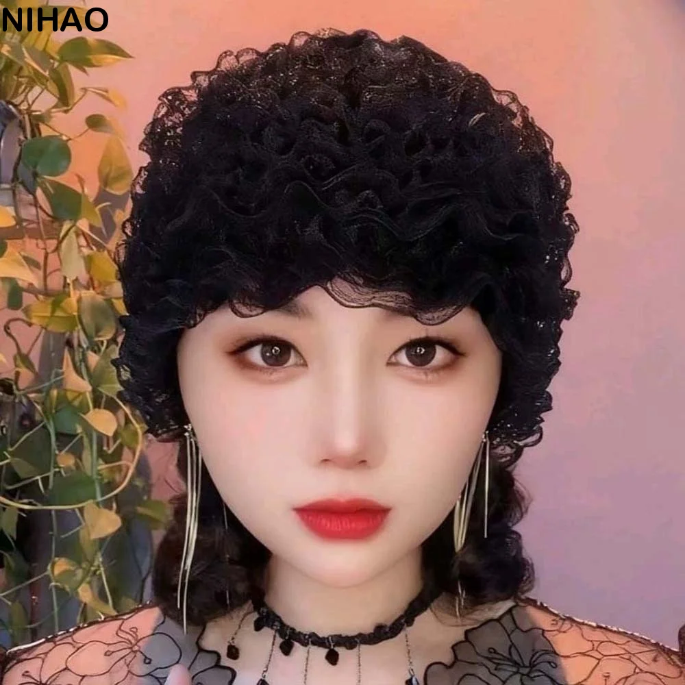 

Мягкая кружевная шапка-бини для завивки волос, дышащая, эластичная, без козырька, однотонная, сетчатая, универсальная