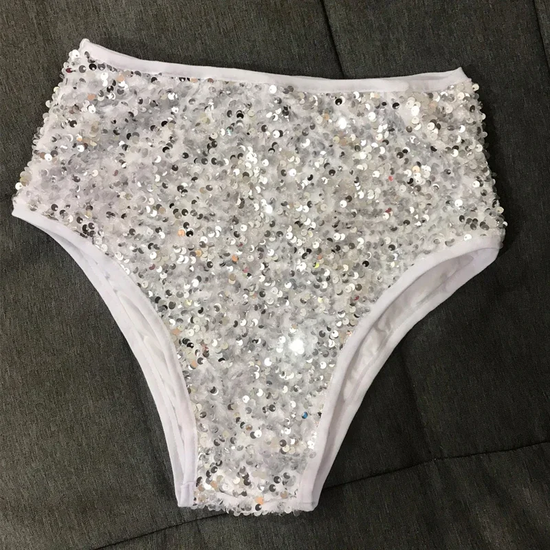 カラフルなスパンコールハイウエストショーツセクシーなポールダンス服バーナイトクラブ Ds Dj ゴーゴーダンス衣装ステージレイブ衣装 XS7296