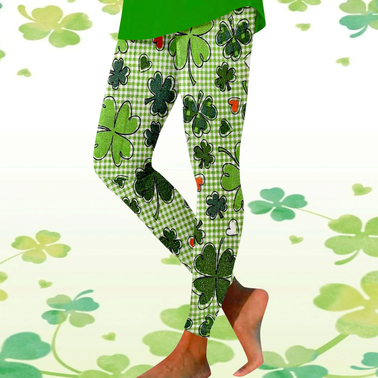 St. Patrick'S Day-mallas deportivas estampadas para mujer, Leggings informales de Yoga, pantalones Vintage