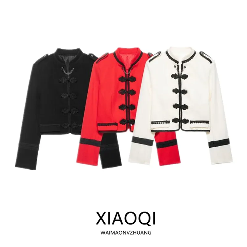 

Spring 2026 Women's Fashionable British Style Short Suit Jacket Versatile Design Casual Chic Outerwear Long Sleeve Regular Le...
