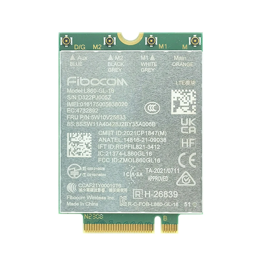 module-lte-cat16-fibocom-l860-gl-16-fru-5w10v25833-pour-ordinateurs-portables-thinkpad-x1-carbon-10eme-generation-yoga-7eme-generation-t14-p14s-x13-t14s-p16s-p16v-p16