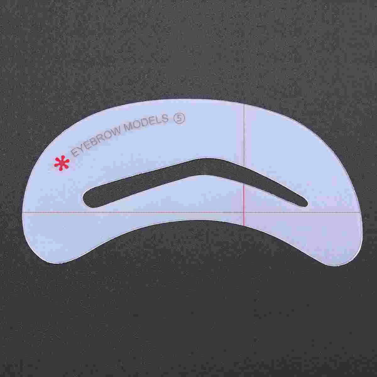 6 Pcs Set Eyebrow Grooming Stencil Models 900X300X030CM Kit Shaping Template