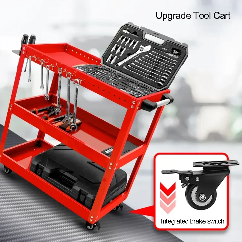 

Mechanical Workshop ToolsCart Tool Trolley With Wheels Toolbox Cabinet Organizer Holder Garage Workbench Racks Accessories