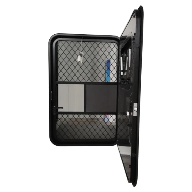 2025 Links/Rechts Open RV Caravan Trailer Deuren Met Single Point Lock & Acryl Uittrekbaar Raam