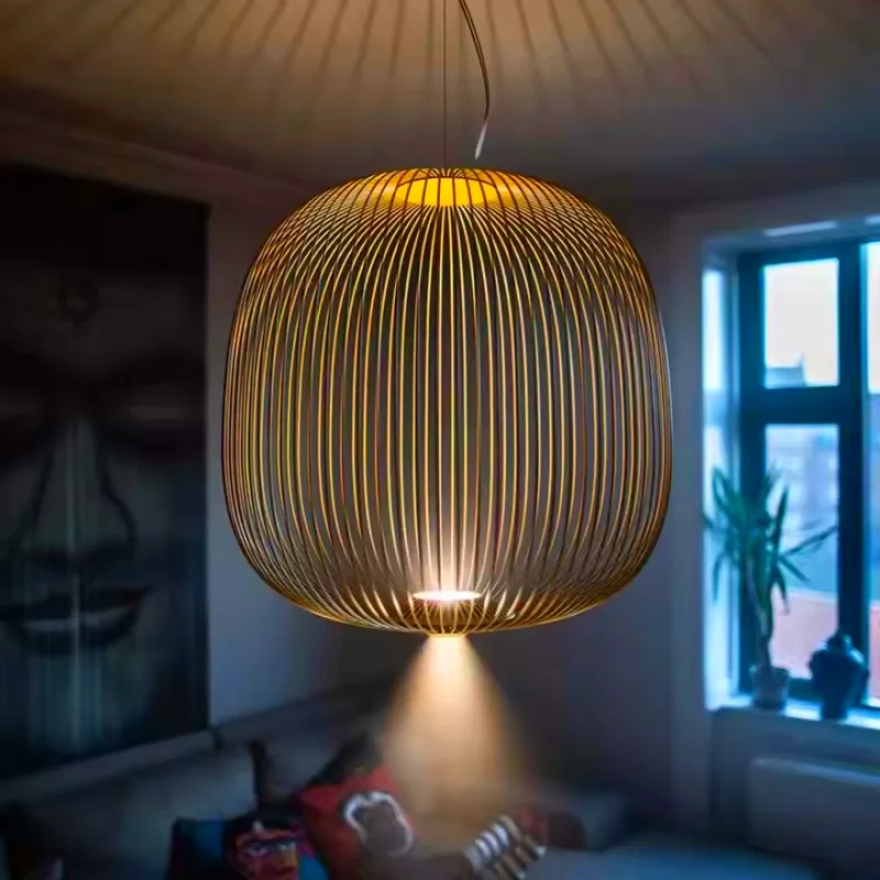 イタリアンスポークレストランペンダントライトヴィラ吊り下げ式リビングルーム階段寝室ペンダントライト