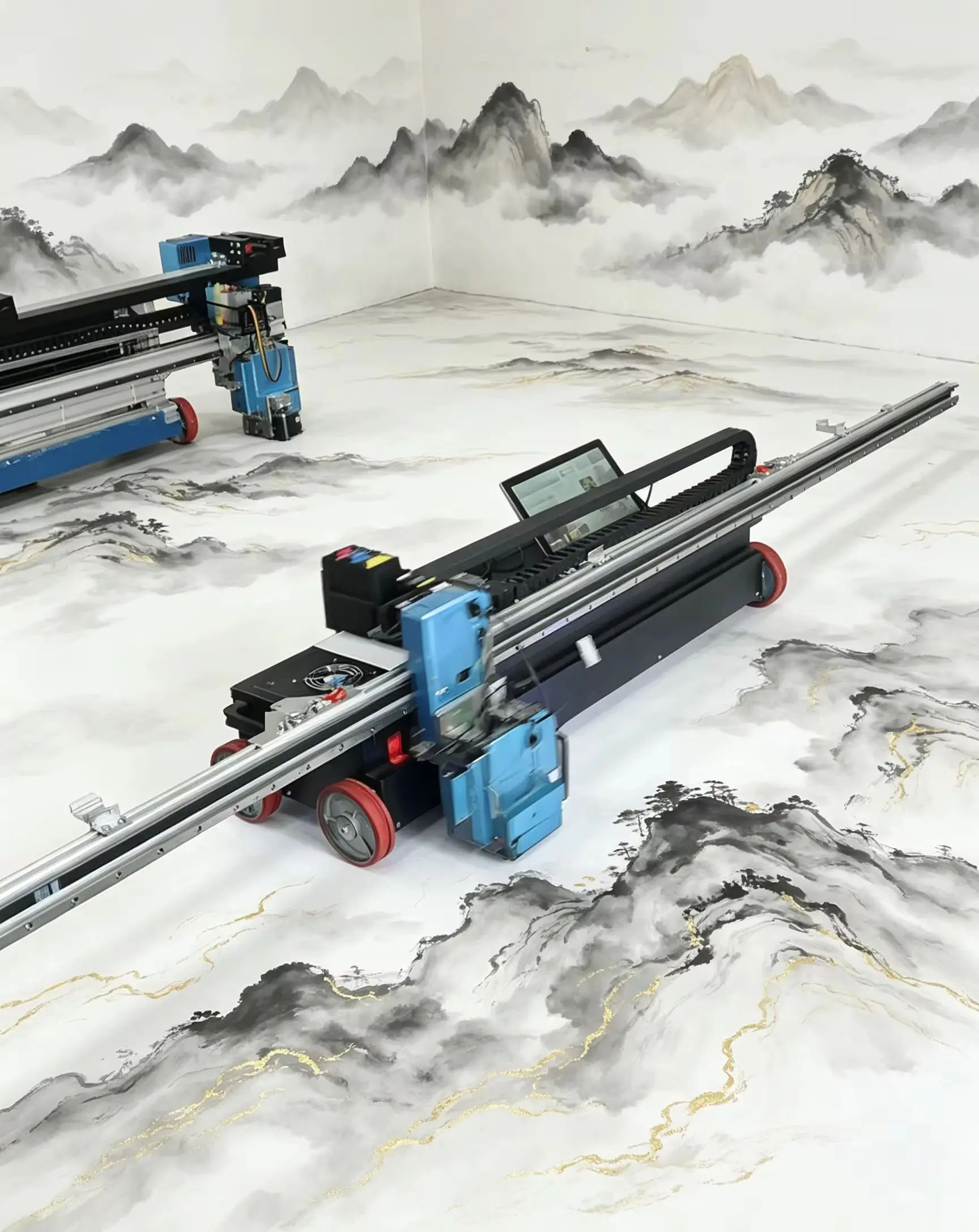 Factory Direct 3D Ground Printer Floor Mural Printing Machine Automatic Floor Painting Equipment For Parking Lot Mall Road Decor