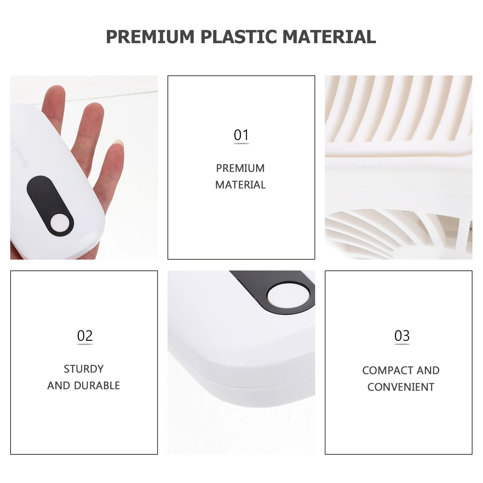 

Blow Mini Handheld Small Portable White Color Eyelash Extension Fan Lash Eyelash Extension Fan Blow dryer Plastic