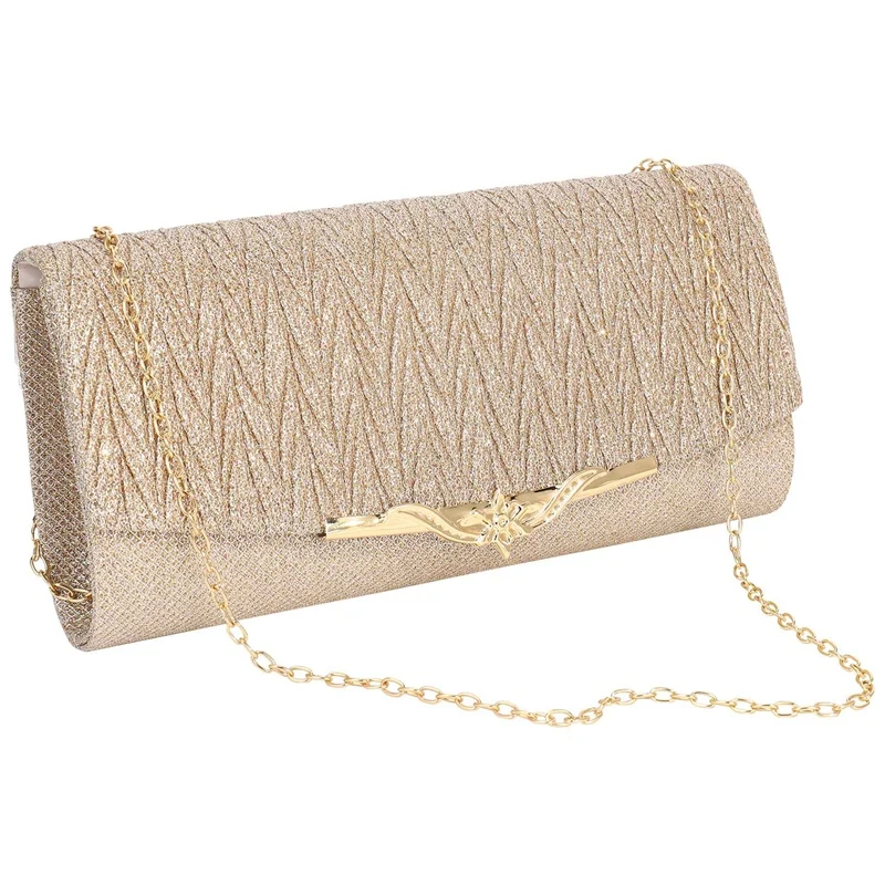 

AOAO-Women Evening Bag Party Banquet Glitter Bag For Women Girls Wedding Clutches Handbag Chain Shoulder Bag