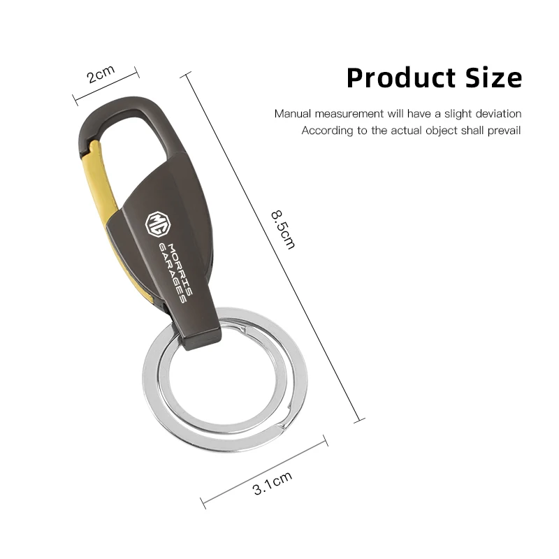 MG سيارة سبائك الزنك حلقة رئيسية تخصيص شعار المفاتيح لموريس المرآب MG3 MG5 MG6 MG7 GT GS هيكتور HS ZS ZX EZS EHS MG3X-Cross #2