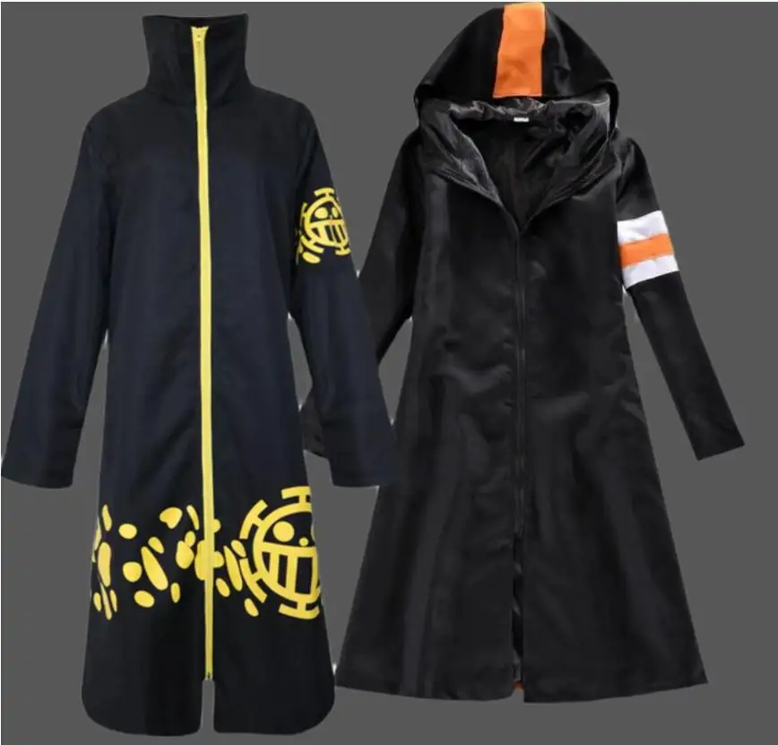 Anime Trafalgar Law Yellow T-Shirt Cosplay costume Long Sleeve hoodie Hooded Hat Cap Halloween Jacket Coat Tshirt