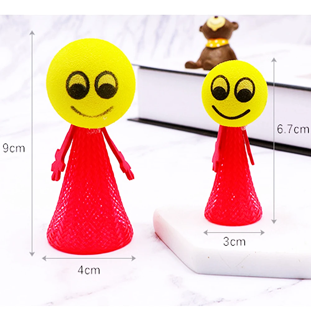 12 Stücke Spaß Hüpfende Puppe Spiele Kinder Party Goodies Spielzeug Geburtstagsgeschenke Souvenir Pinata Füllstoff Kindergarten Schule Belohnung Spielzeug Tasche