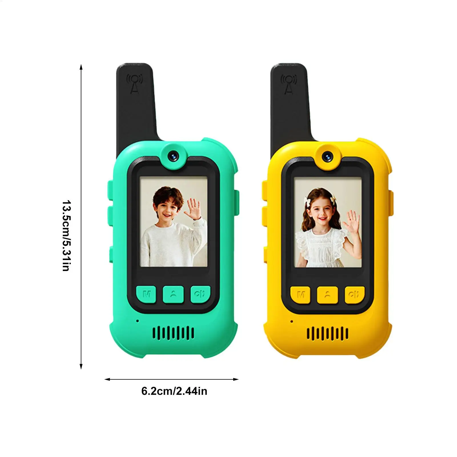 Kids Walkie Talkies Voice Changer Rechargeable Toys Battery Operated Video Walkie Talkies for Teens Boys Girls Outdoor Camping