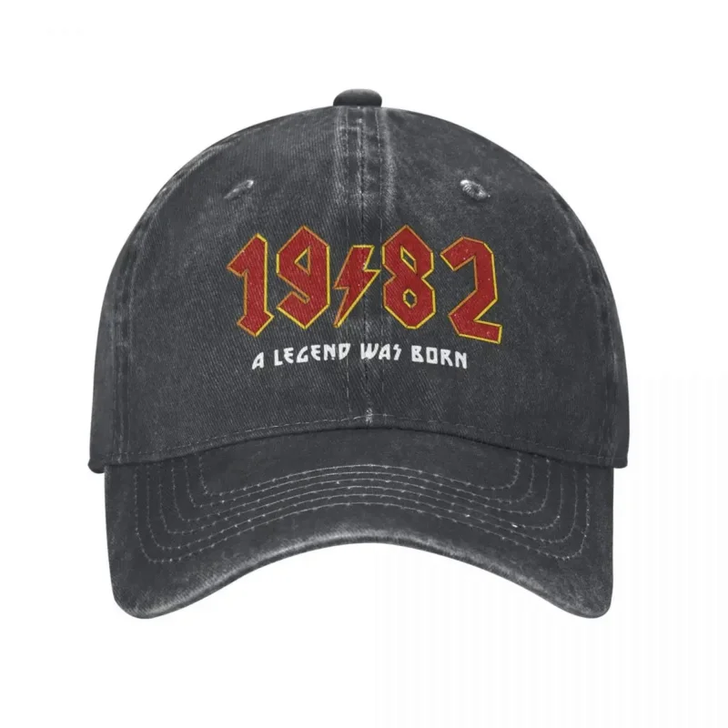 

Vintage Washed Cotton 1982 Baseball Cap For Boy Girl Hat Snapback 40th Birthday Rock Gift Casquette Gorras