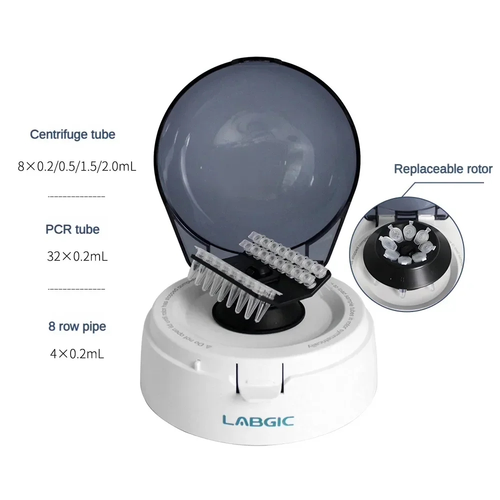 Pcr Centrifuge Machine Digital High-speed Plasma Centrifuge Lab 4000rpm 12000rpm 0.2ml 0.5ml 1.5ml 2ml Centrifuge Tube 110v 220v