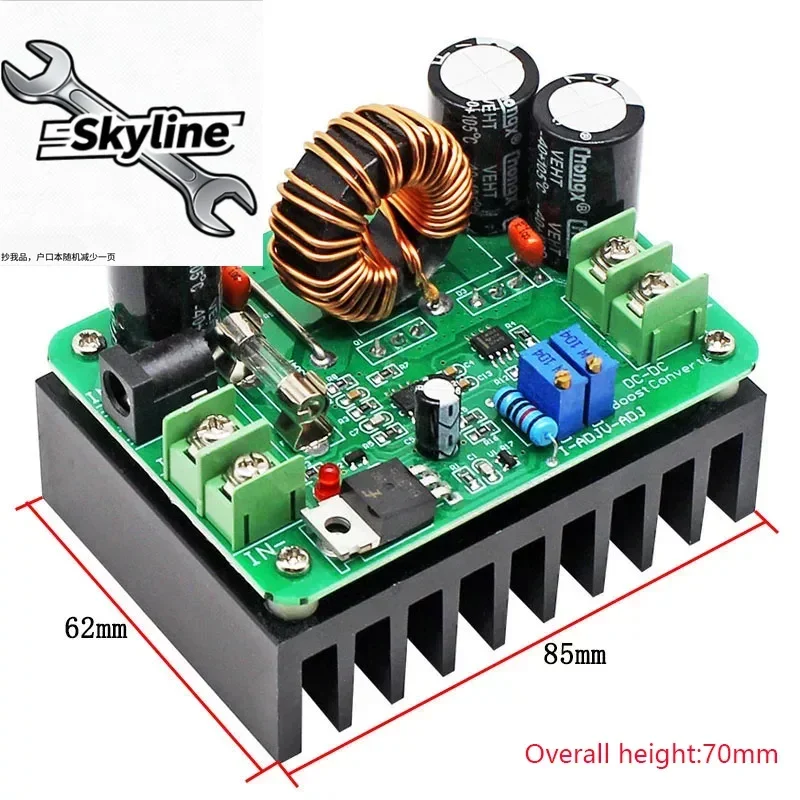 600W High Power DC-DC Boost Converter 10V-60V to 12V-80V 10A Step up Power Supply Module Adjustable Constant Current Voltage