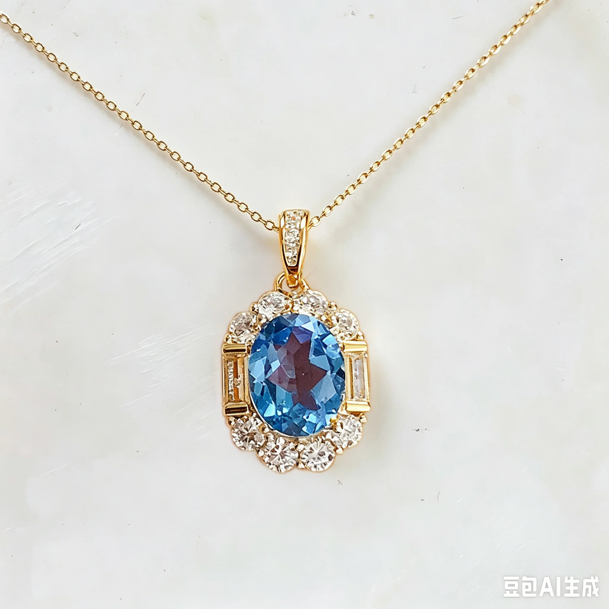 925 Silver Natural Topaz Pendant Certified Genuine Topaz Necklace Pendant Fine Jewelry Gift for Women