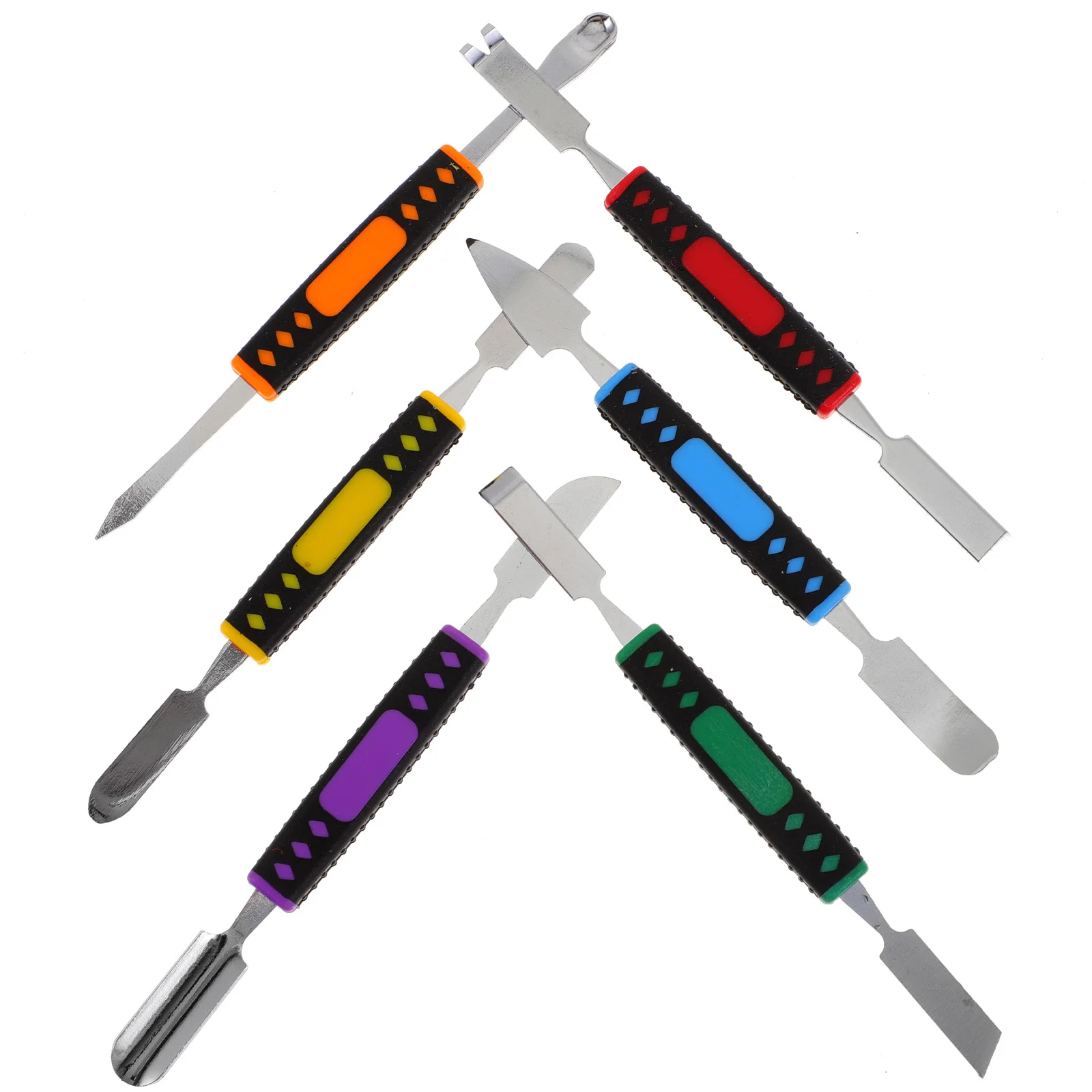 6Pcs Double End Spudger for Cell Phone Repair Tools Stainless Steel Opening Pry Stick for Tablet Laptop LCD Dismantle Compact