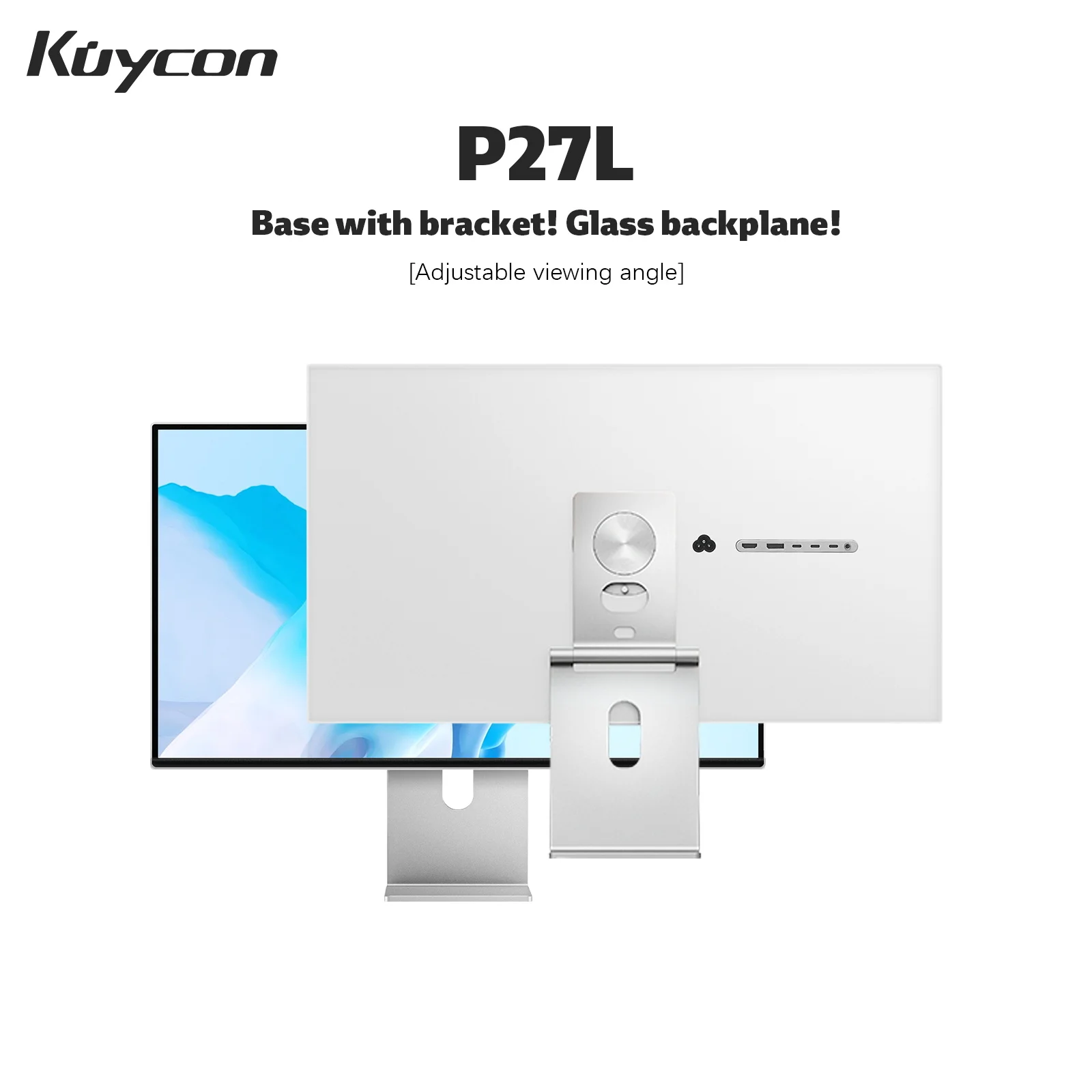 

Kuycon 4K Ultra HD P27L Computer Monitor 27 Inch Eye Care PC Display 1080P 60Hz 99%sRGB Screen 16:9 HDMI XBox PS4 PS5 Switch