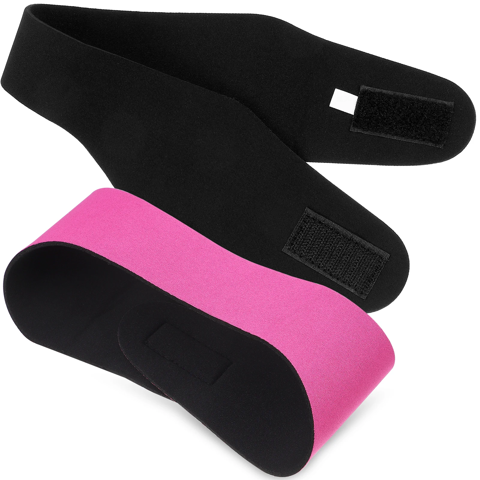 

2 pcs Rubber Swimming Ear Protection Headbands for Kids Fitness Yoga Ballet Reusable Washable Machine Swim Caps