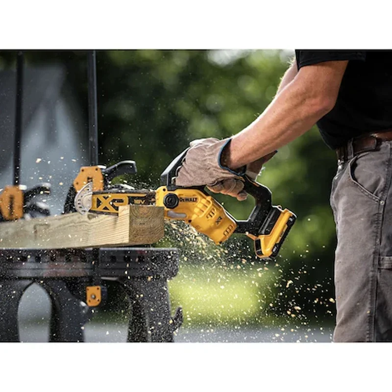 DEWALT DCMPS520N 20V XR Pruning Saw Cordless Electric Chain Saw Woodworking Handheld Pruning Chainsaw Garden Cutting Tool image 2