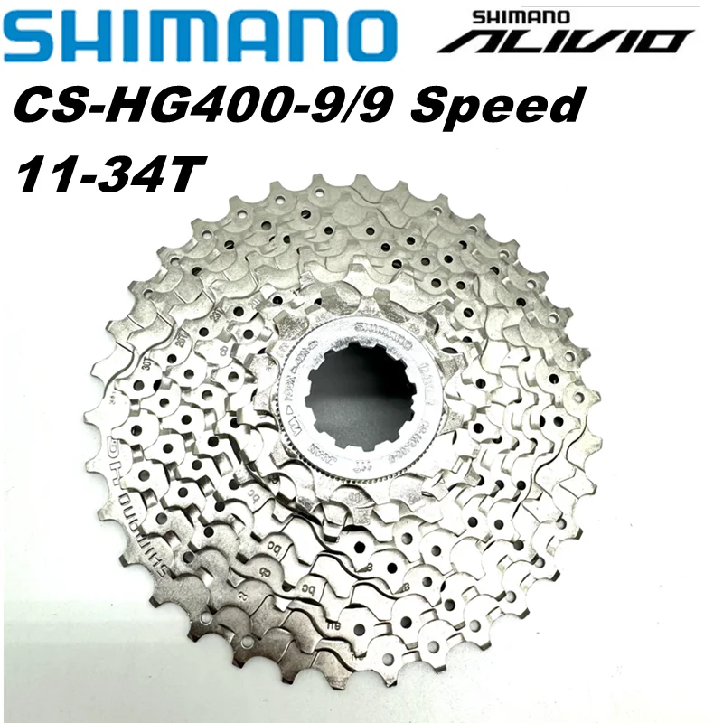 Shimano Alivio M4000 HG400-9 9 Speed Bike Cassette MTB Mountain Bicycle Freewheel HG400 9S 11-28T 11-32T 11-34T 28T 32t 34t 36t view 5