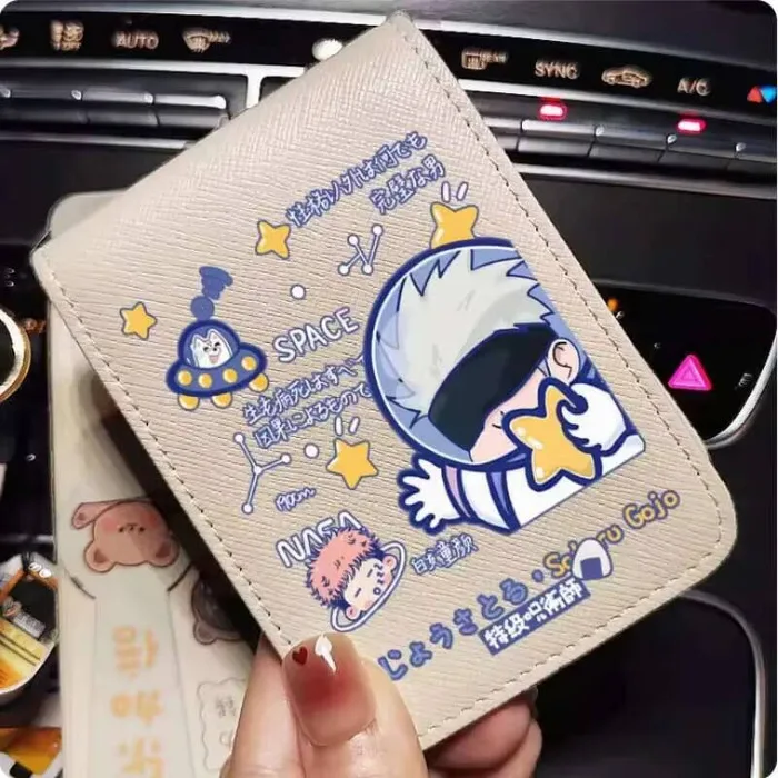 

Аниме Satoru Gojo Jujutsu Kaisen модный кошелек из искусственной кожи кошелек держатель для карт сумка косплей подарок B696 аниме