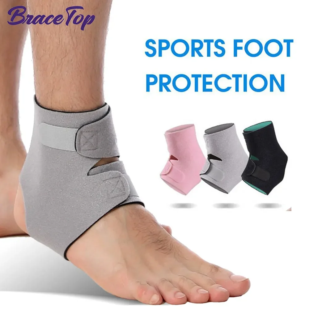 1 PCS Adjustable Ankle Support Compression Ankle Brace Protector for Running Soccer Basketball Gym Bandage Sports Ankle Straps