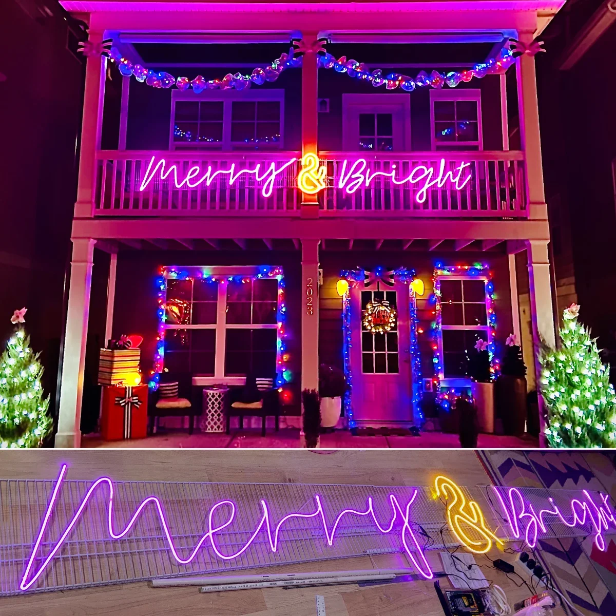 Neon LED DC12V IP65 Wodoodporny do ogrodu na zewnątrz Billboard Reklama Dom Impreza Pokój Deco Żółty Czerwony Niebieski Zielony